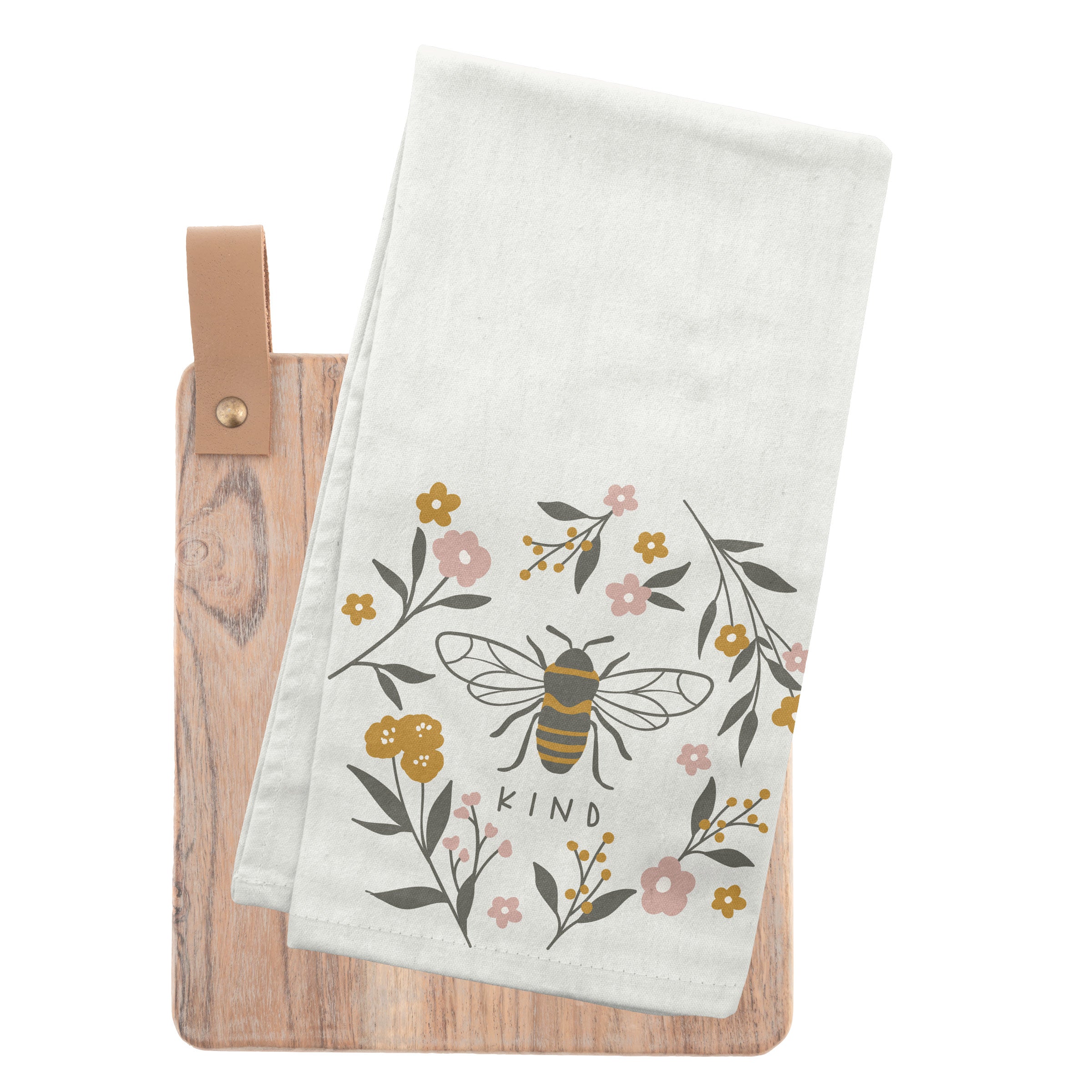 Flora Tea Towel With Cutting Board – Karma