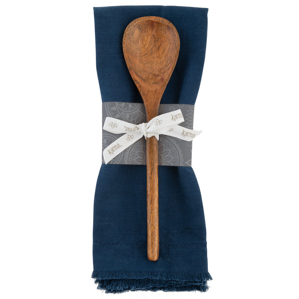 Indigo Chelsea Tea Towel with Spoon