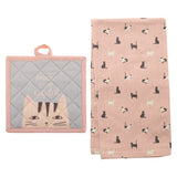 Cat Reese Pot Holder & Tea Towel Set