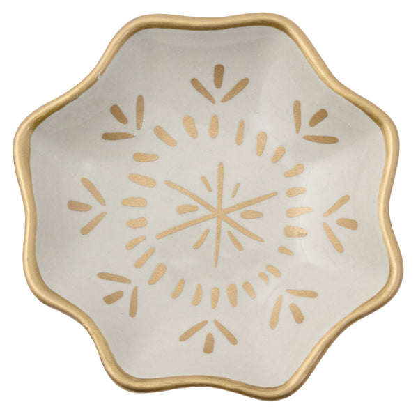 White large shaped trinket tray