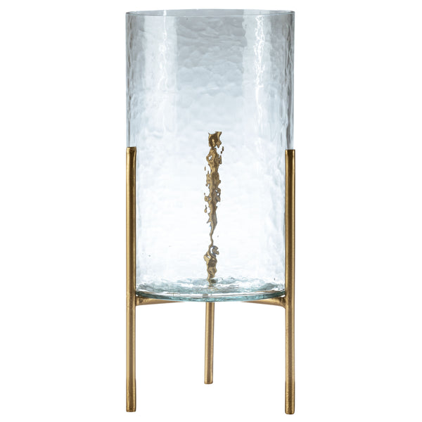 Riley Hammered Glass Hurricanes