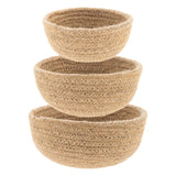 Natural woven mini bowls