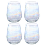 Iridescent Catalina Stemless Wine Glass set of 4