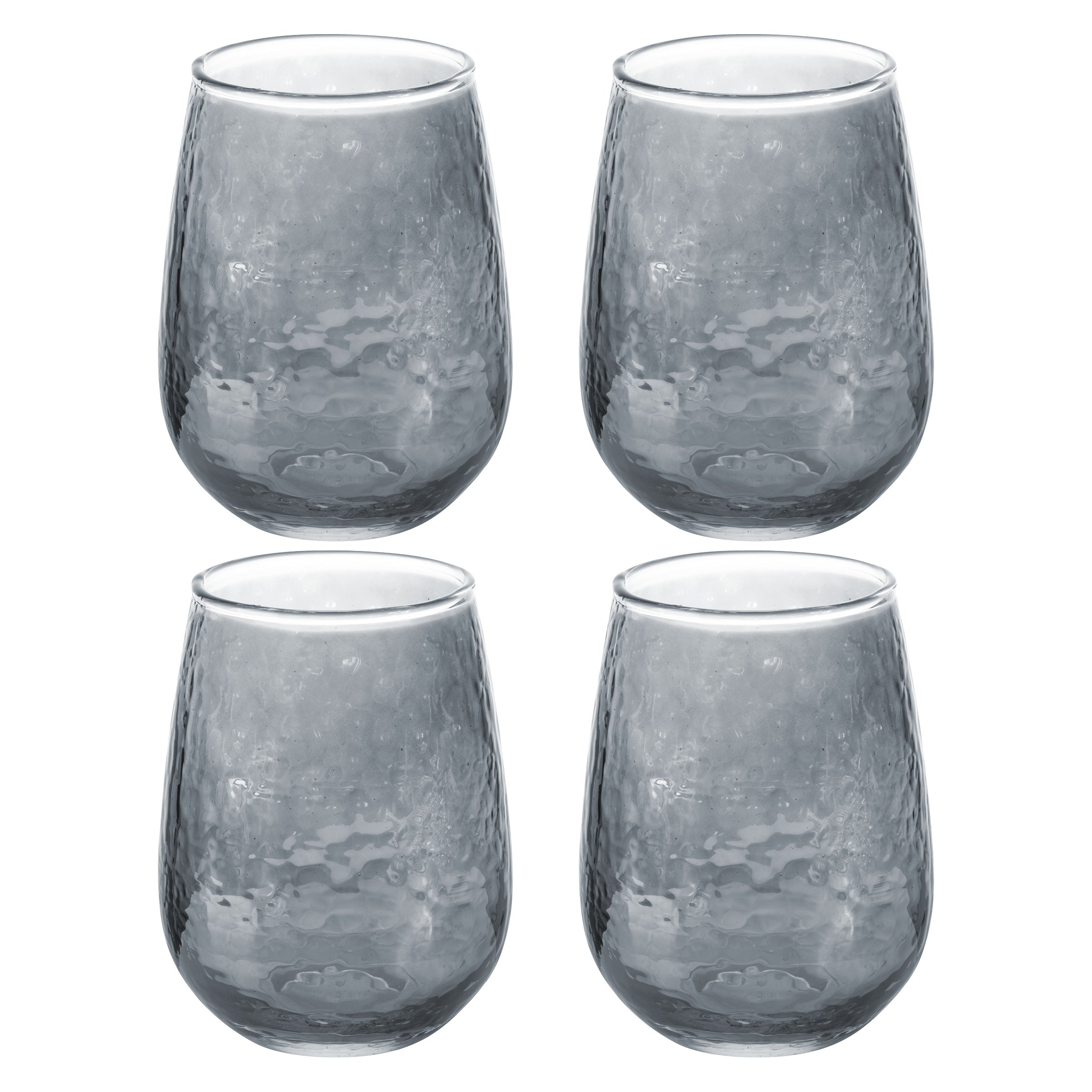 HomArt Cantina Recycled Glass Stemless Wine Glass - Set of 6