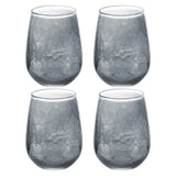 Grey Catalina Stemless Wine Glass set of 4