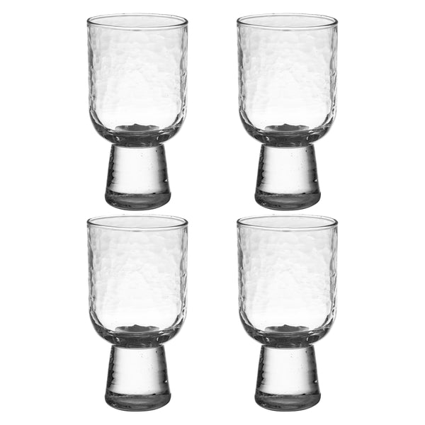 Clear Catalina goblets set