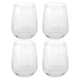Clear Catalina Stemless Wine Glass set of 4