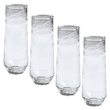 Clear Catalina Stemless Flute Glass Set of 4