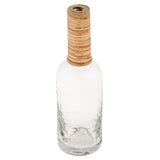 Large Catalina glass & cane wrapped vase