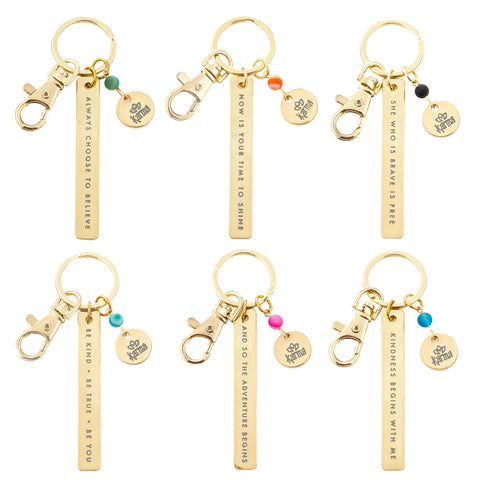 Sentiment Keychain Assortment Variables View