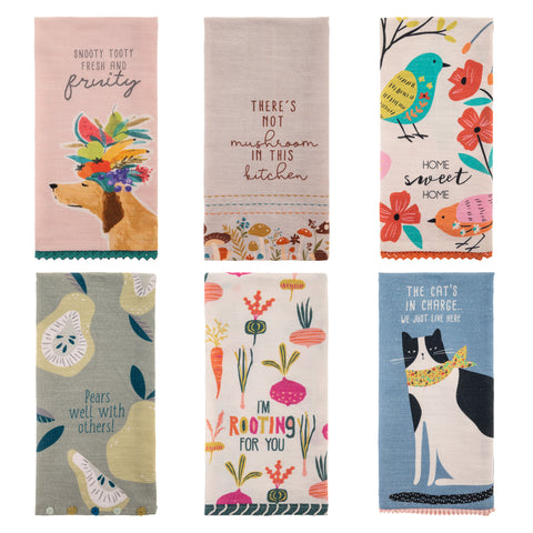 Eclectic Tea Towel assortment variables view