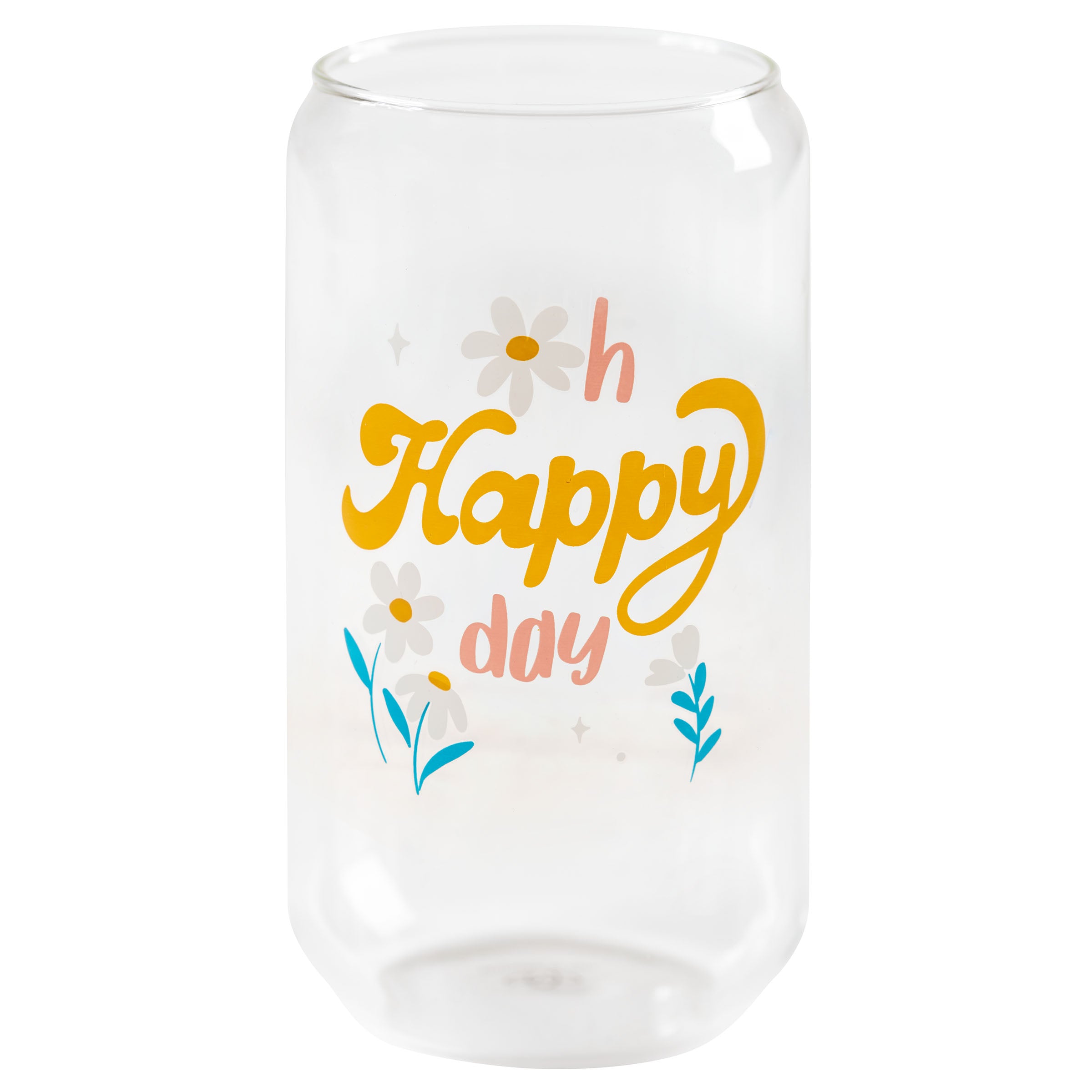 Peace Sign Beer Can Glass Be Happy Good Vibes Hand Sign 