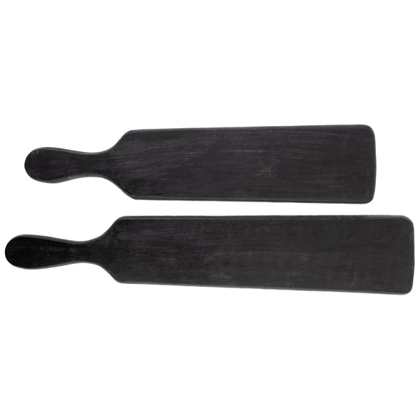Black Flat Wooden Appetizer Trays 