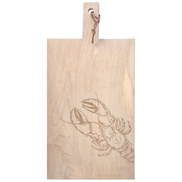 Lobster mango wood cutting board