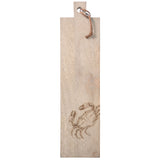 Crab mango wood cutting board