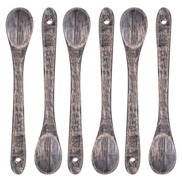 Gray Wood Tasting Spoons