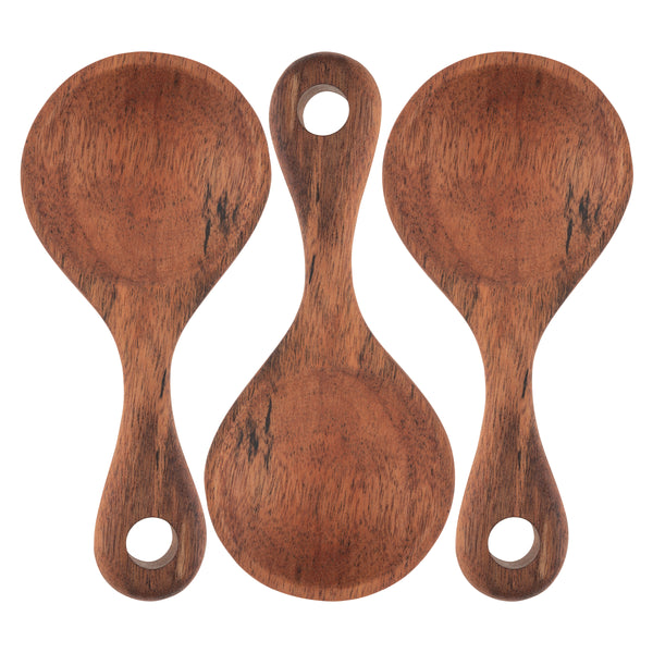 Short Wood Serving Spoons