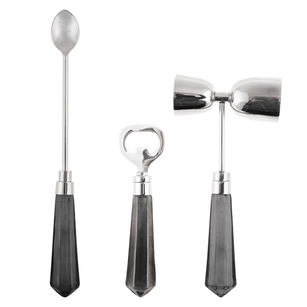 Grey Harper Glass Bar Tools Set of 3