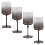 Gray Ombre Mid Century Wine Glasses