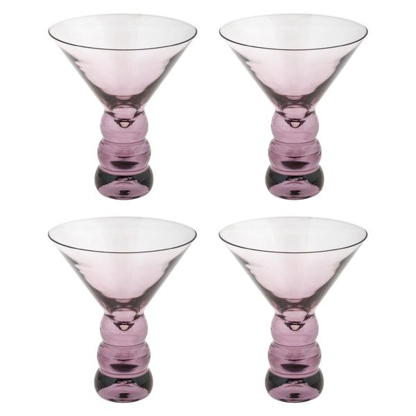 Blackberry Lexi collection martini glass set