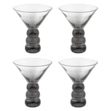 Gray Lexi collection martini glass set