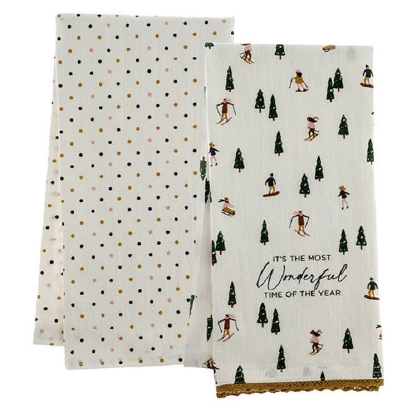 Flour Sack Tea Towels W/ Charm