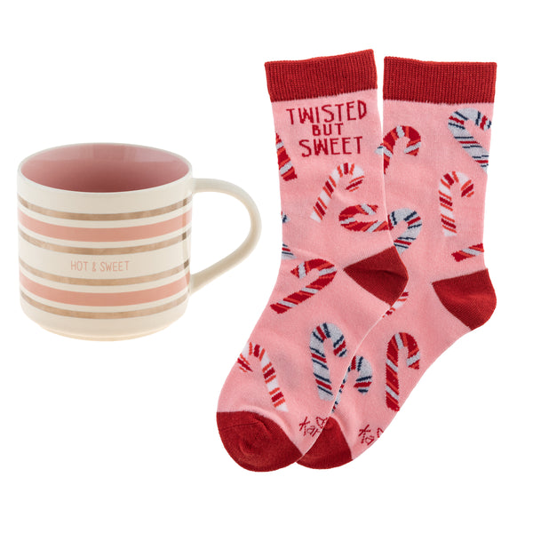 Holiday Mug & Sock Gift Box Set