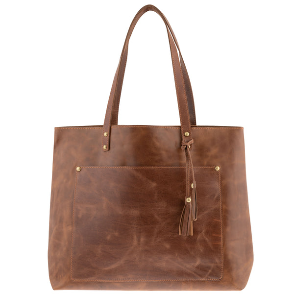 Penny leather tote bag